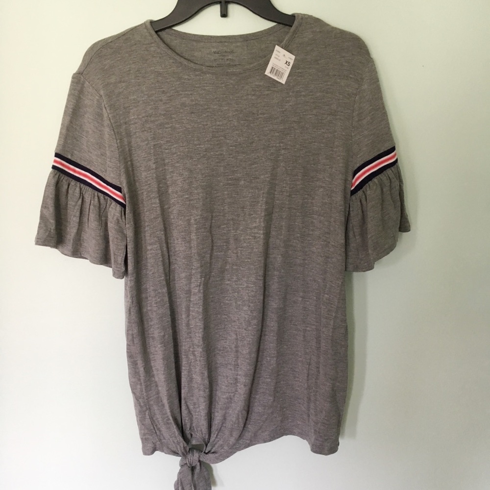 Motherhood Maternity tie front blouse